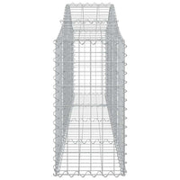 Arched Gabion Baskets 3 pcs 200x30x60/80 cm Galvanised Iron