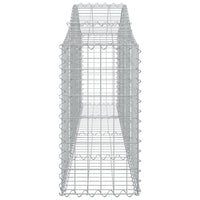 Arched Gabion Baskets 4 pcs 200x30x60/80 cm Galvanised Iron