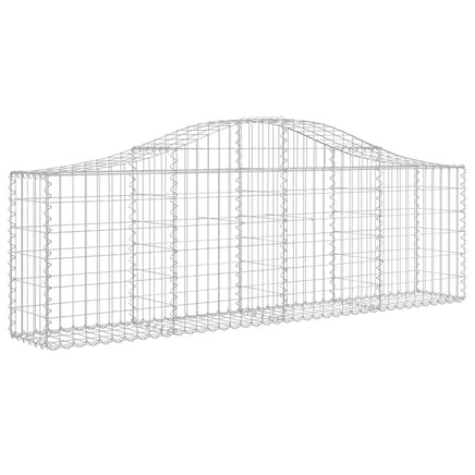 Arched Gabion Baskets 5 pcs 200x30x60/80 cm Galvanised Iron