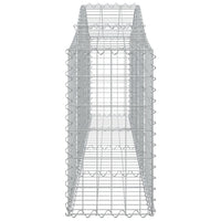 Arched Gabion Baskets 6 pcs 200x30x60/80 cm Galvanised Iron