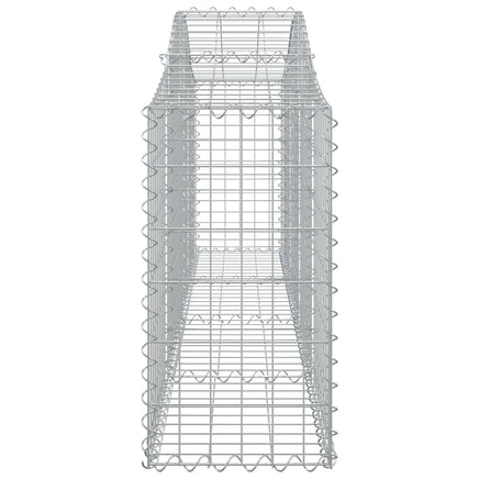Arched Gabion Baskets 6 pcs 200x30x60/80 cm Galvanised Iron