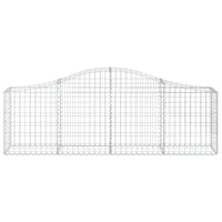 Arched Gabion Baskets 7 pcs 200x30x60/80 cm Galvanised Iron
