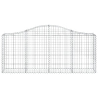 Arched Gabion Baskets 3 pcs 200x30x80/100 cm Galvanised Iron