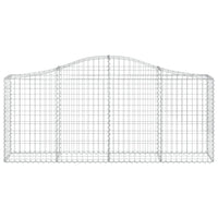 Arched Gabion Baskets 6 pcs 200x30x80/100 cm Galvanised Iron