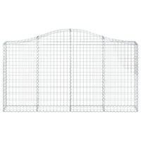 Arched Gabion Baskets 3 pcs 200x30x100/120 cm Galvanised Iron