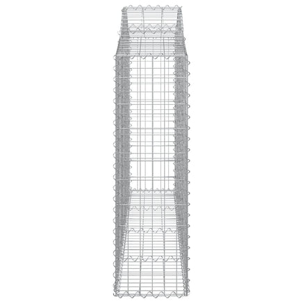 Arched Gabion Baskets 8 pcs 200x30x100/120 cm Galvanised Iron