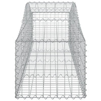 Arched Gabion Baskets 3 pcs 200x50x40/60 cm Galvanised Iron