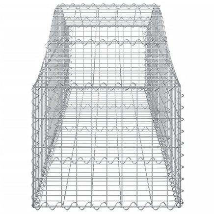 Arched Gabion Baskets 5 pcs 200x50x40/60 cm Galvanised Iron