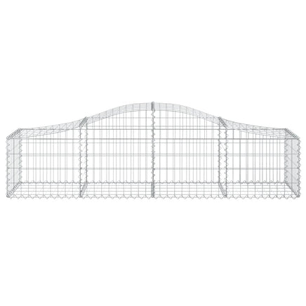 Arched Gabion Baskets 6 pcs 200x50x40/60 cm Galvanised Iron