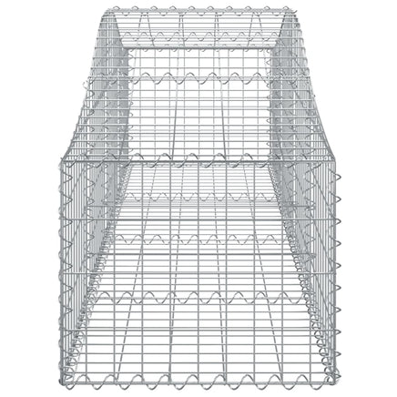 Arched Gabion Baskets 6 pcs 200x50x40/60 cm Galvanised Iron