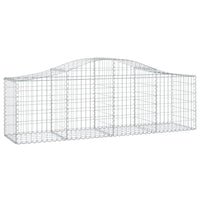 Arched Gabion Baskets 5 pcs 200x50x60/80 cm Galvanised Iron