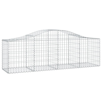 Arched Gabion Baskets 5 pcs 200x50x60/80 cm Galvanised Iron