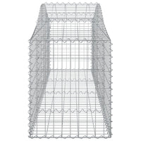 Arched Gabion Baskets 7 pcs 200x50x60/80 cm Galvanised Iron