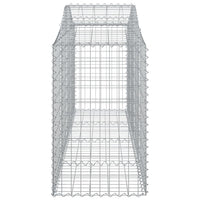 Arched Gabion Baskets 3 pcs 200x50x80/100 cm Galvanised Iron