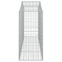 Arched Gabion Baskets 8 pcs 200x50x100/120 cm Galvanised Iron
