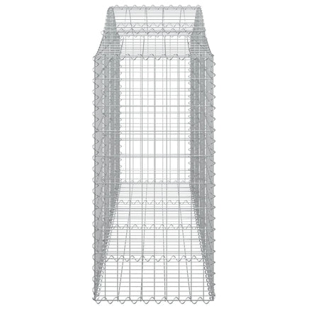 Arched Gabion Baskets 10 pcs 200x50x100/120 cm Galvanised Iron