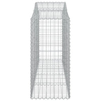 Arched Gabion Baskets 3 pcs 200x50x120/140 cm Galvanised Iron