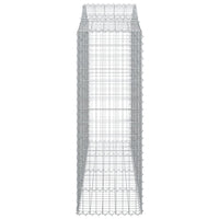 Arched Gabion Baskets 3 pcs 200x50x140/160 cm Galvanised Iron