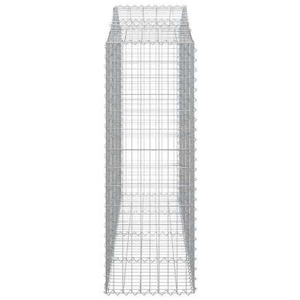 Arched Gabion Baskets 3 pcs 200x50x140/160 cm Galvanised Iron