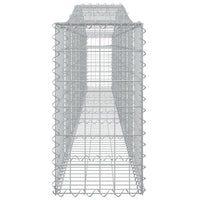 Arched Gabion Baskets 3 pcs 400x30x60/80 cm Galvanised Iron