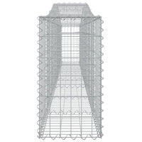 Arched Gabion Baskets 5 pcs 400x30x60/80 cm Galvanised Iron