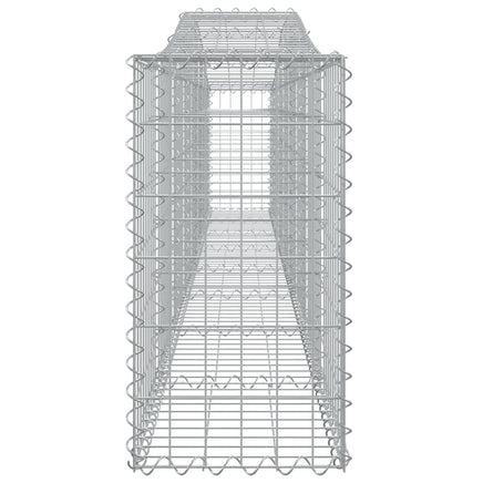 Arched Gabion Baskets 5 pcs 400x30x60/80 cm Galvanised Iron