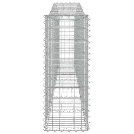 Arched Gabion Baskets 7 pcs 400x30x80/100 cm Galvanised Iron