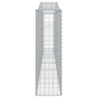 Arched Gabion Baskets 5 pcs 400x30x100/120 cm Galvanised Iron