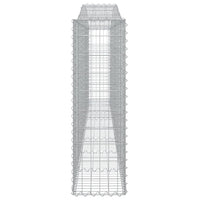 Arched Gabion Baskets 8 pcs 400x30x100/120 cm Galvanised Iron