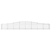 Arched Gabion Baskets 2 pcs 400x50x40/60 cm Galvanised Iron