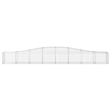Arched Gabion Baskets 2 pcs 400x50x40/60 cm Galvanised Iron