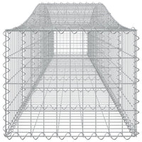 Arched Gabion Baskets 2 pcs 400x50x40/60 cm Galvanised Iron
