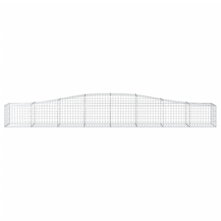 Arched Gabion Baskets 4 pcs 400x50x40/60 cm Galvanised Iron
