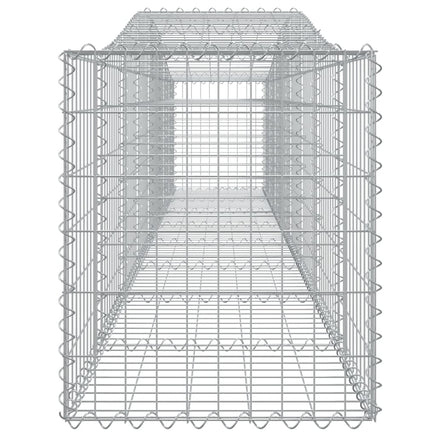Arched Gabion Baskets 2 pcs 400x50x60/80 cm Galvanised Iron