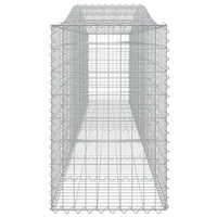 Arched Gabion Baskets 2 pcs 400x50x80/100 cm Galvanised Iron