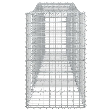 Arched Gabion Baskets 4 pcs 400x50x80/100 cm Galvanised Iron