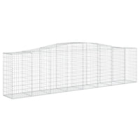 Arched Gabion Baskets 3 pcs  400x50x100/120 cm Galvanised Iron