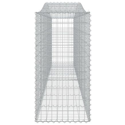 Arched Gabion Baskets 4 pcs 400x50x100/120 cm Galvanised Iron