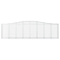 Arched Gabion Baskets 5 pcs 400x50x100/120 cm Galvanised Iron