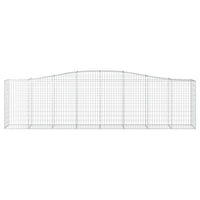 Arched Gabion Baskets 6 pcs 400x50x100/120 cm Galvanised Iron