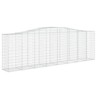 Arched Gabion Baskets 2 pcs 400x50x120/140 cm  Galvanised Iron