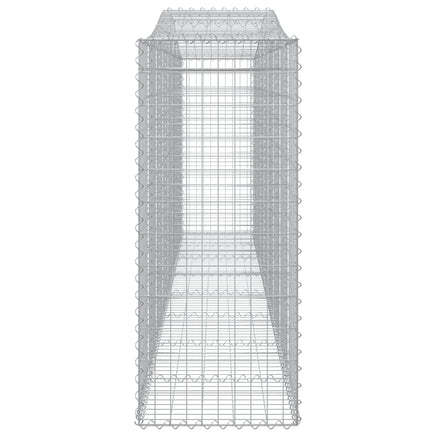 Arched Gabion Baskets 2 pcs 400x50x120/140 cm  Galvanised Iron