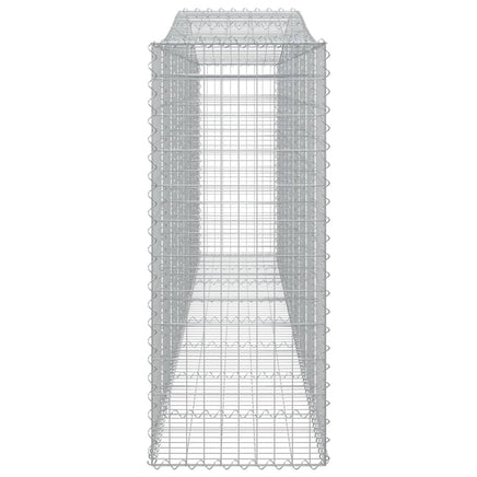 Arched Gabion Baskets 3 pcs  400x50x120/140 cm  Galvanised Iron
