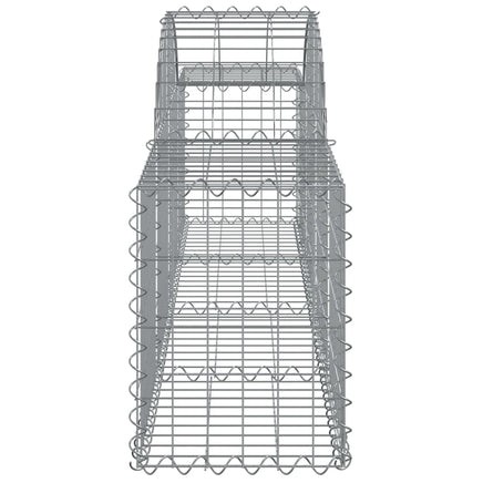 Arched Gabion Baskets 2 pcs 200x30x40/60 cm Galvanised Iron