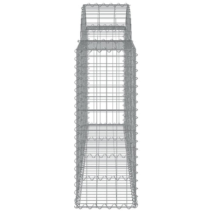 Arched Gabion Baskets 6 pcs 200x30x80/100 cm Galvanised Iron