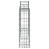 Arched Gabion Baskets 3 pcs 200x30x100/120 cm Galvanised Iron