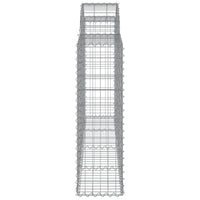 Arched Gabion Baskets 4 pcs 200x30x100/120 cm Galvanised Iron