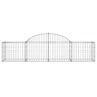Arched Gabion Baskets 3 pcs 200x50x40/60 cm Galvanised Iron