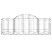 Arched Gabion Baskets 2 pcs 200x50x60/80 cm Galvanised Iron