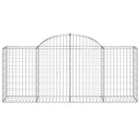 Arched Gabion Baskets 6 pcs 200x50x80/100 cm Galvanised Iron